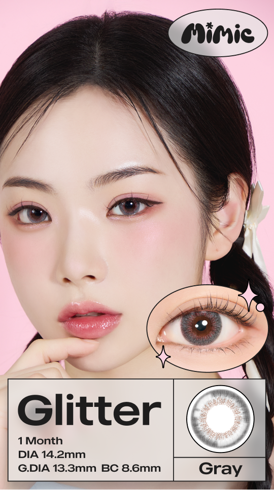 Glitter Gray 1ヶ月 | MIMIC LENS